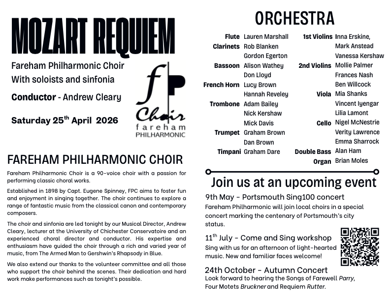 Programme, page 1